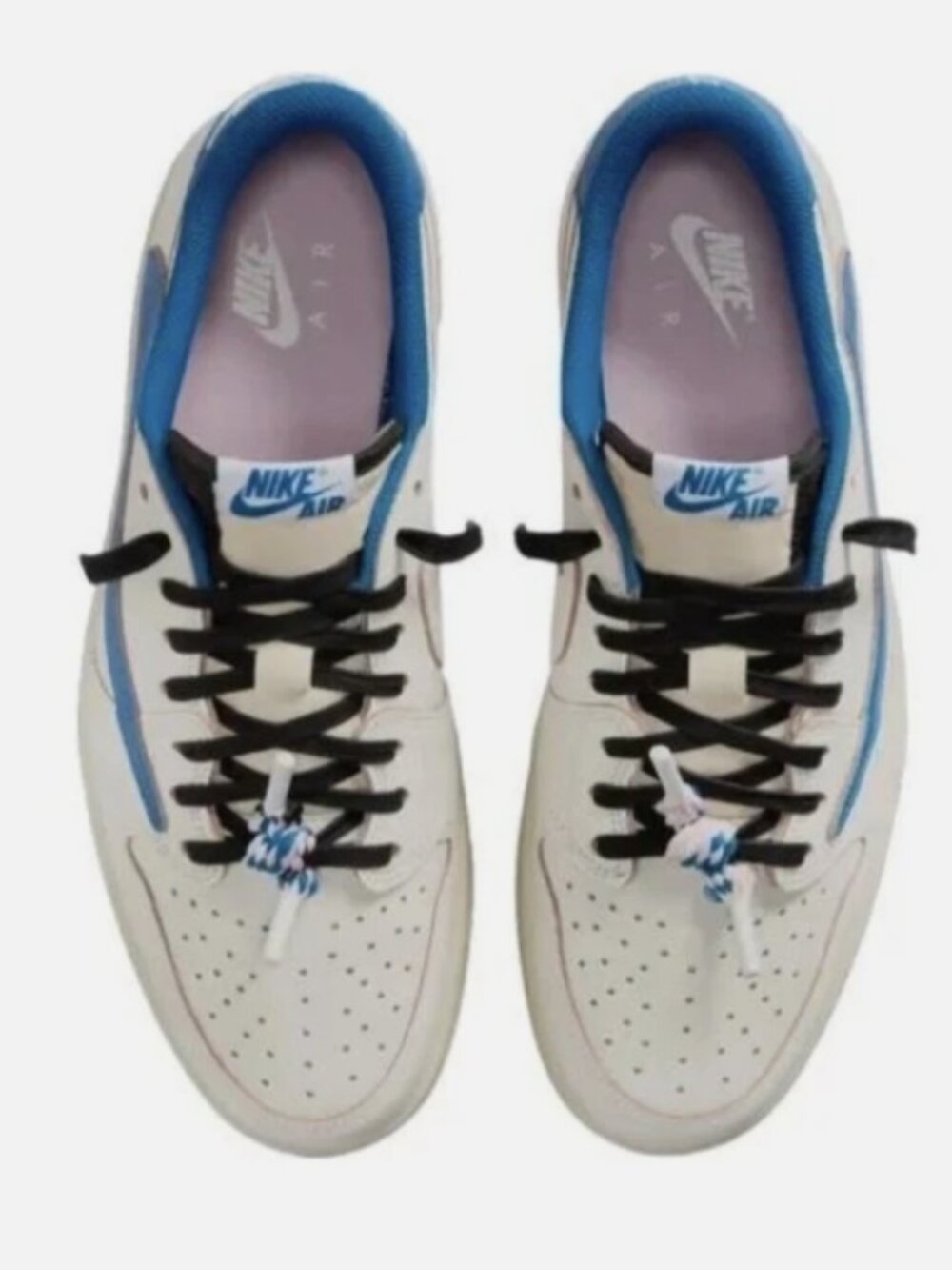 Jordan 1 Retro Low OG SP Fragment x Travis Scott Sail Military Blue